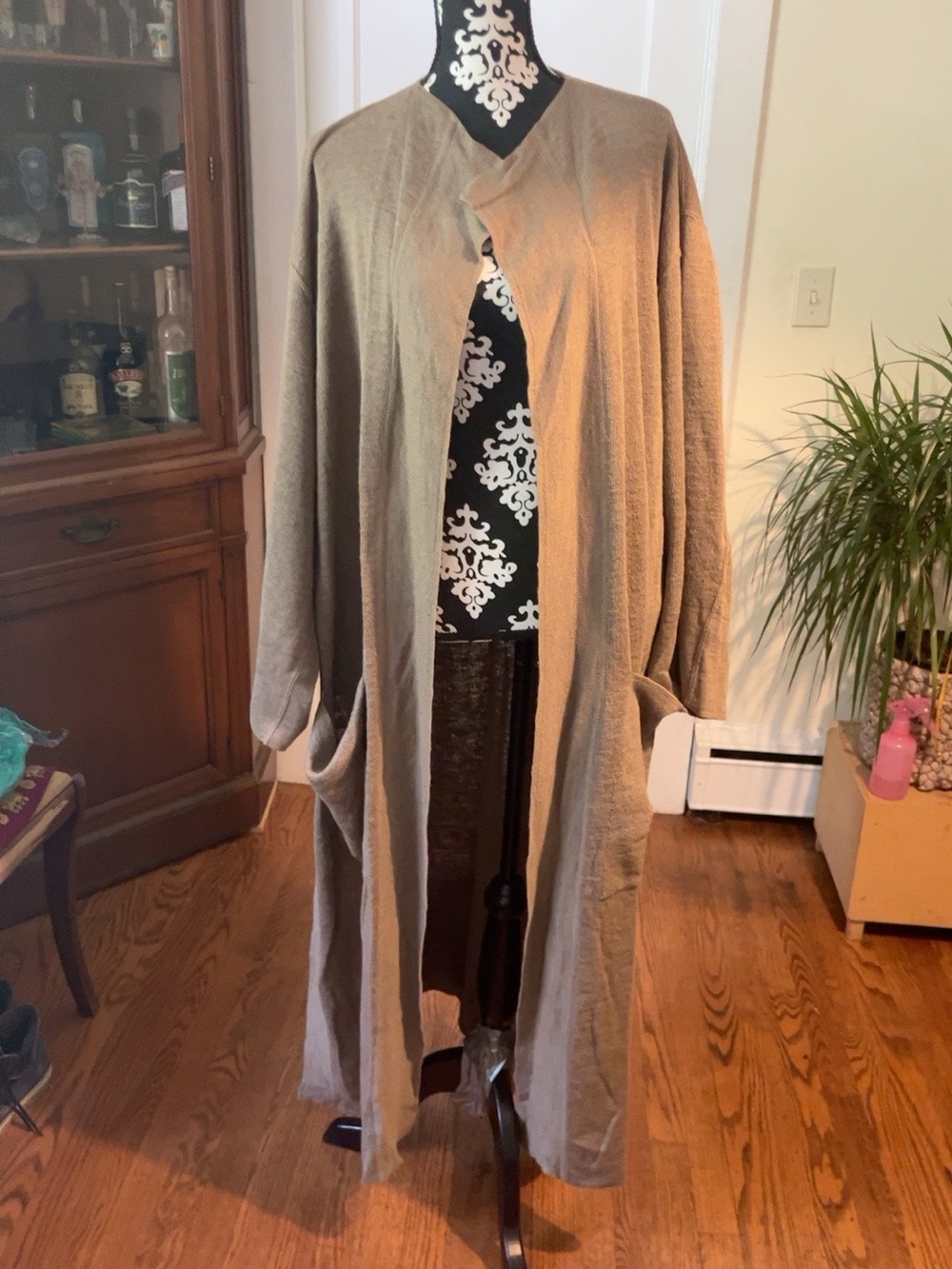Vintage Azzedine Alaïa Paris Archival Long Knit Cardigan Coat Rare
